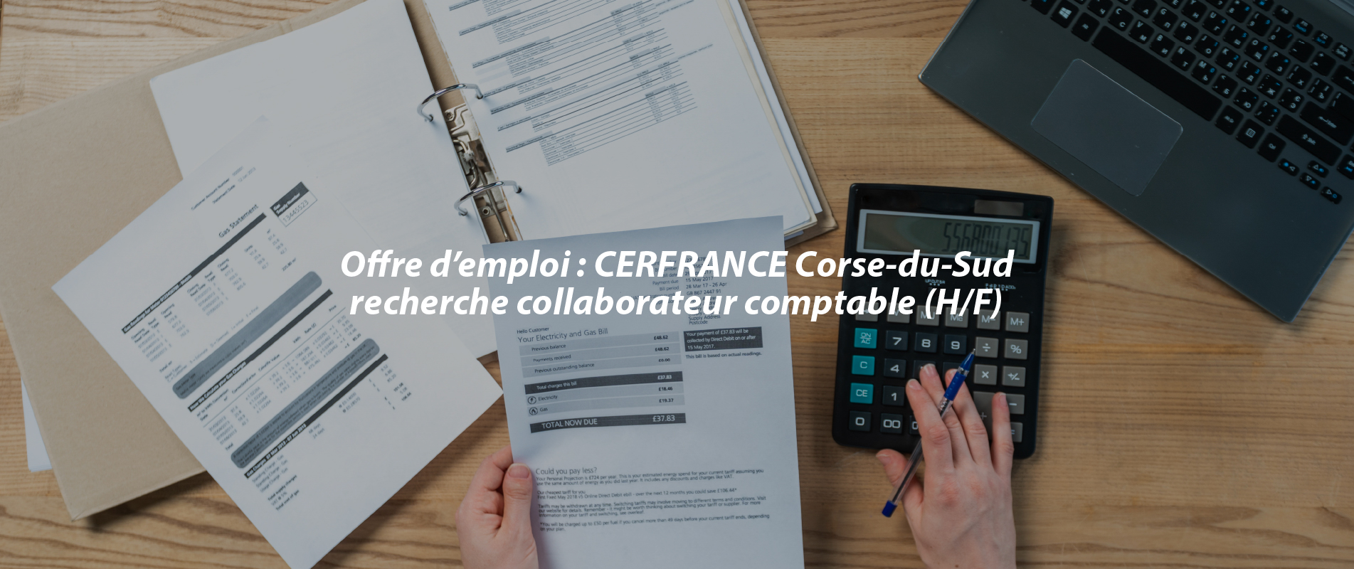 Offre d’emploi : CERFRANCE Corse-du-Sud recherche collaborateur comptable (H/F)